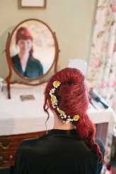 sunflowers & flamingo themed retro wedding (7)