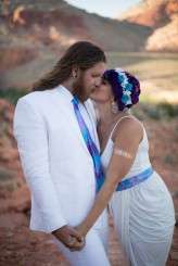 Hippies in the vegas desert wedding17