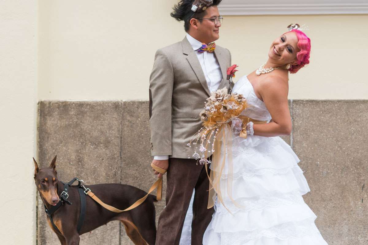 Steampunk themed wedding with a mayan ceremony23