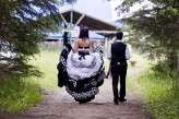 outdoor black and white wedding13