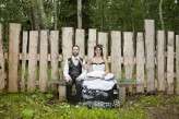 outdoor black and white wedding15