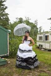 outdoor black and white wedding19