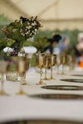 outdoor black and white wedding24