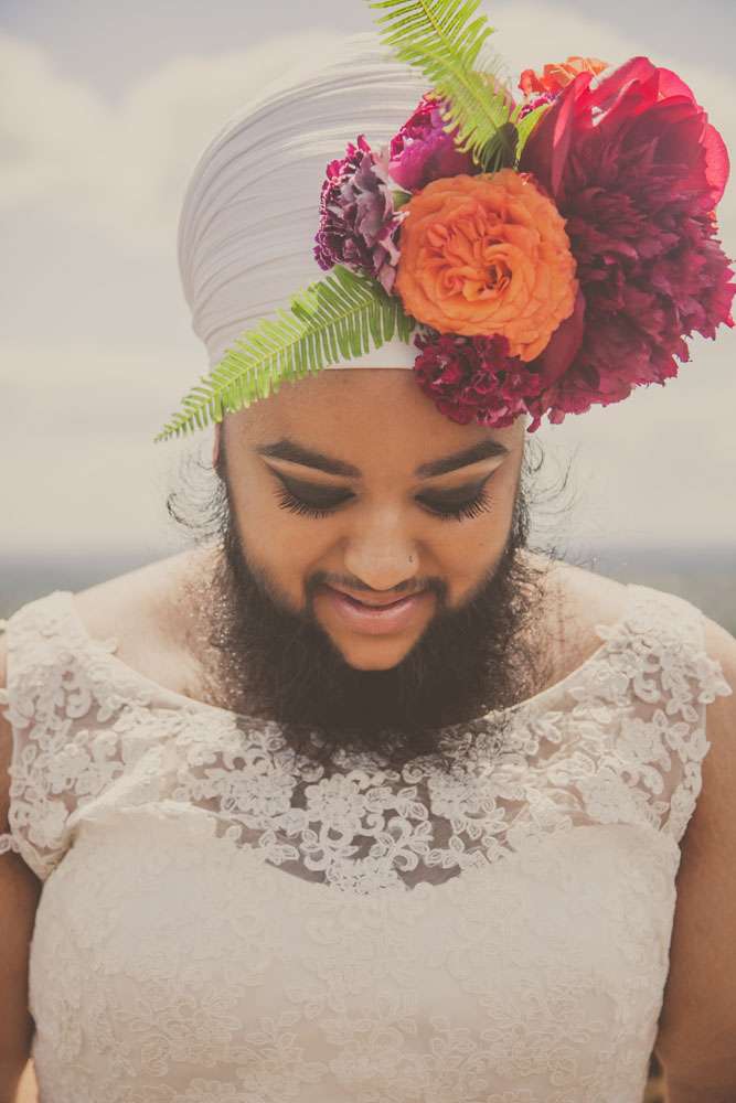 Harnaam Kaur bridal shoot lady beard (8)
