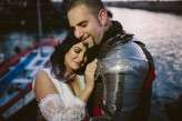 Live Action Role Play Wedding with the Groom in a Suit of Armour (14)