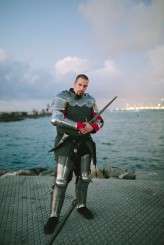 Live Action Role Play Wedding with the Groom in a Suit of Armour (18)