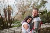 Live Action Role Play Wedding with the Groom in a Suit of Armour (8)