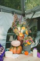 casual back garden wedding bride in green (44)