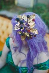 casual back garden wedding bride in green (74)