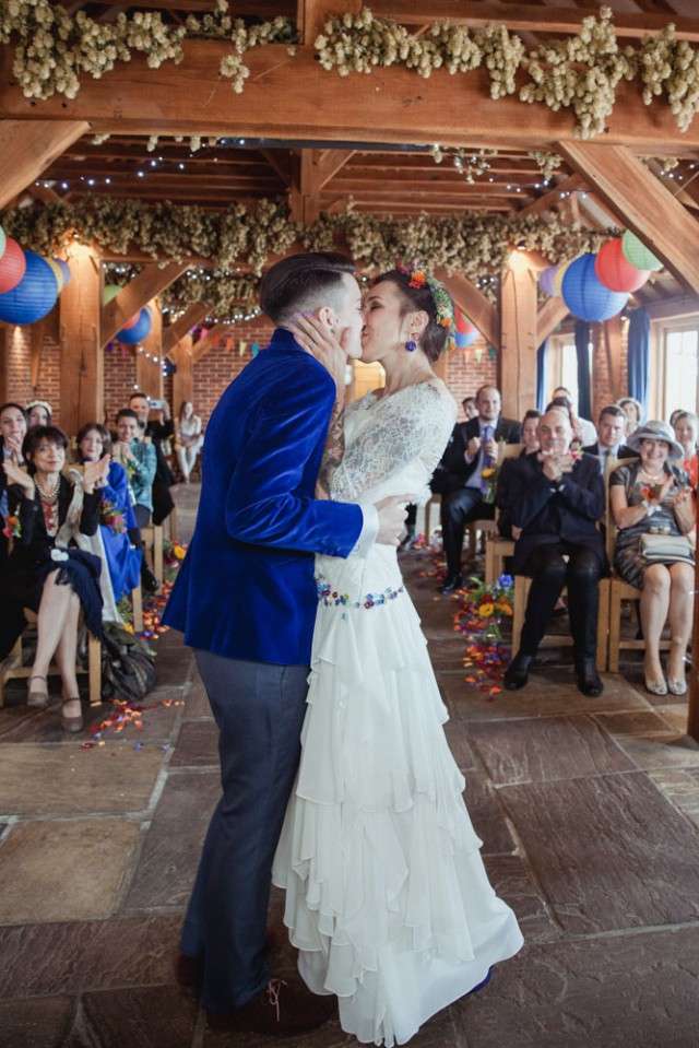 Colourful Vegan Wedding in Kent · Rock n Roll Bride