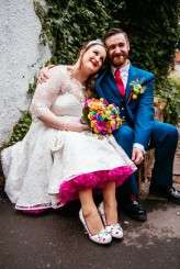 colourful rainbow rose and pixel wedding (45)