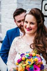 colourful rainbow rose and pixel wedding (57)