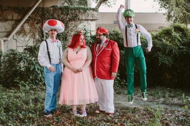 Mario-wedding-party