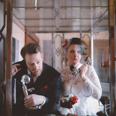 Moustache themed theatre wedding (17)