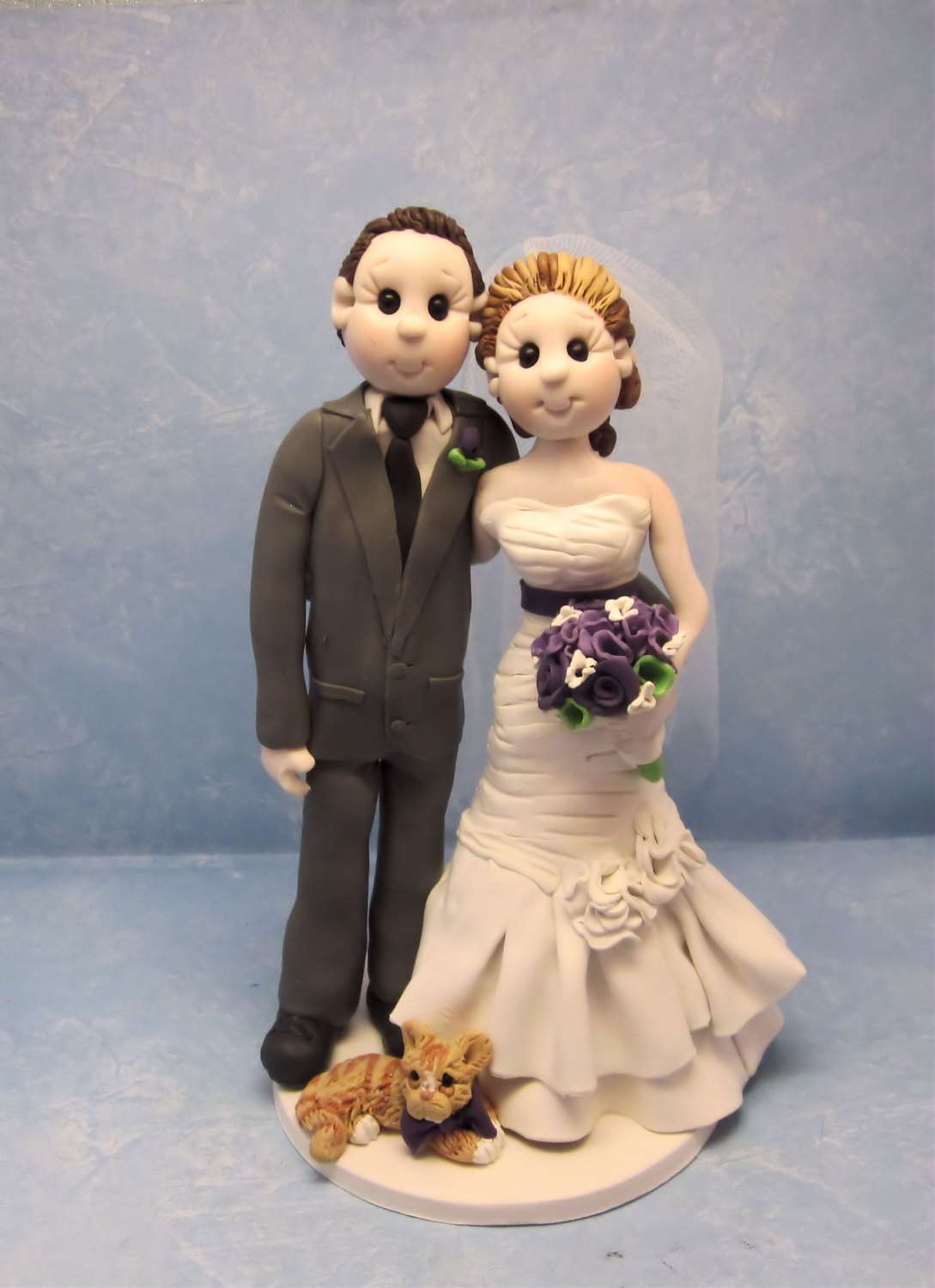 cat wedding cake topper