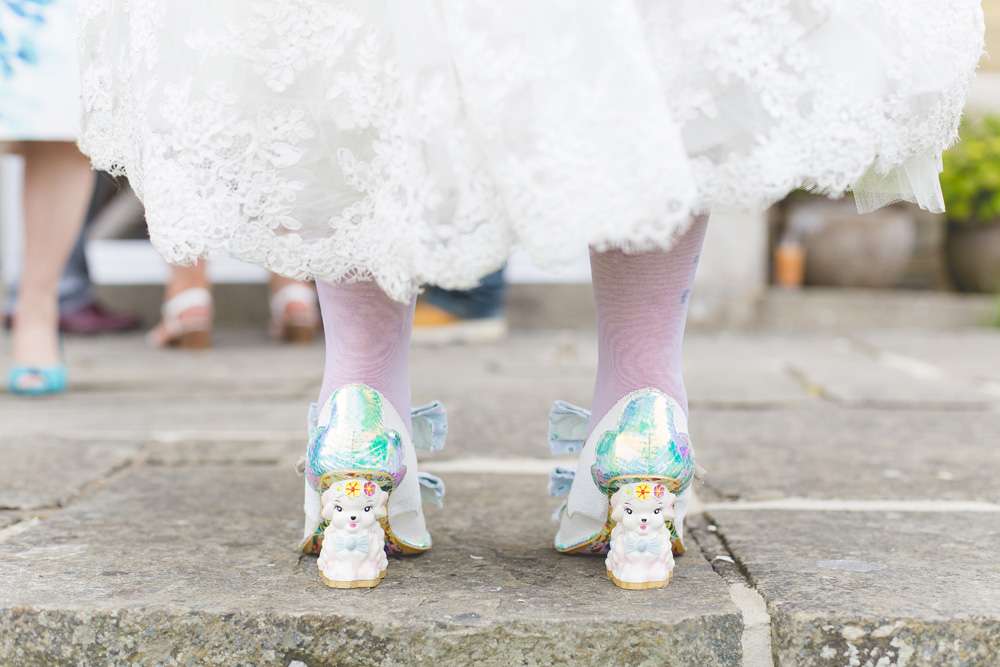 colourful kent wedding shoes