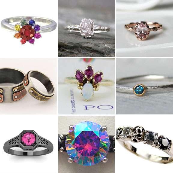 20 Unique Engagement Rings for Under £500 · Rock n Roll Bride