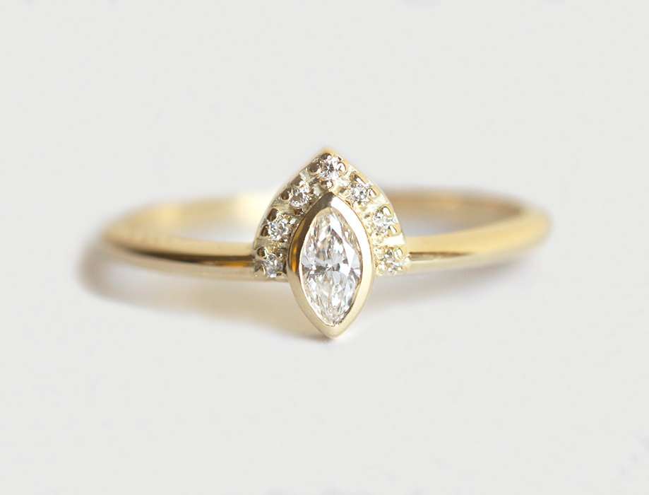 Marquise Diamond Engagement Ring