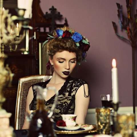 Crimson Peak Inspired Victorian Gothic Bridal Shoot (2)