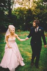 Vinyl Themed, Pink Dress & Beehive Smoke Bomb Wedding-Bridgwood Wedding Photography-491