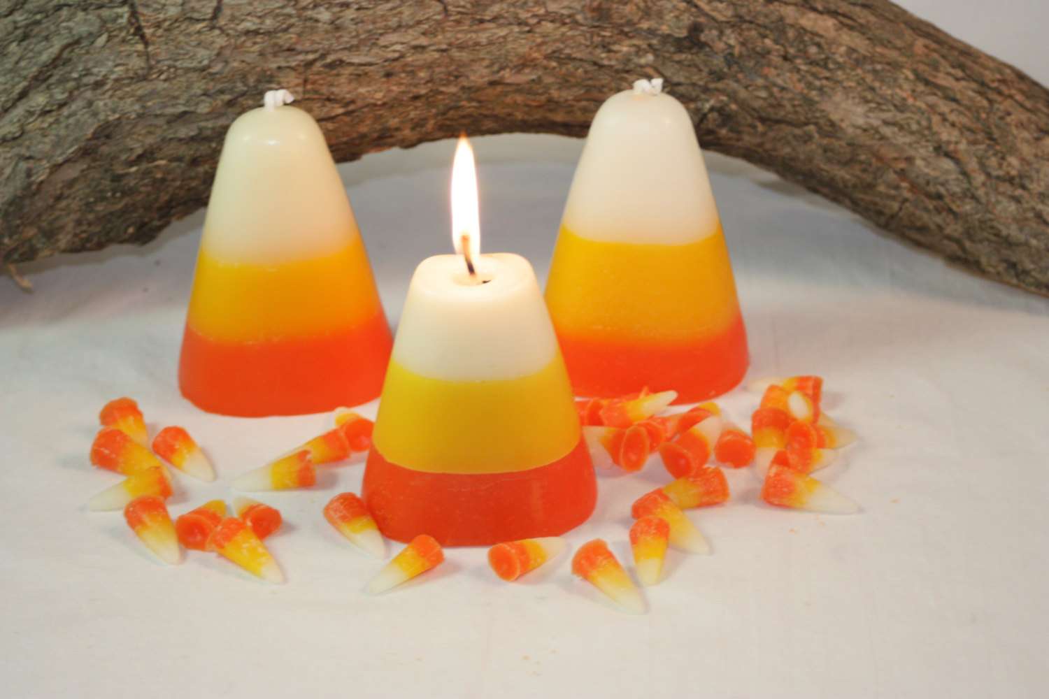 candy corn candles