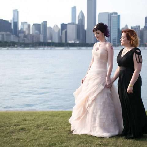 vintage travel themed lesbian wedding (20)