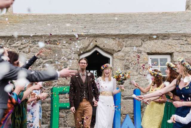 Vibrant Creative St Ives Big Day Out Wedding Rock N Roll Bride