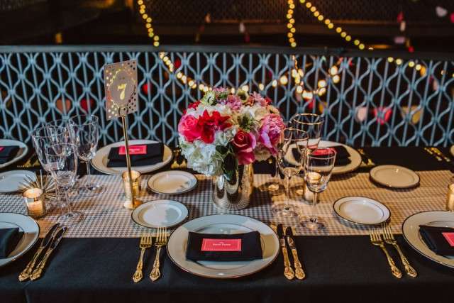 Modern Black, Pink and Gold Wedding in NYC (64)