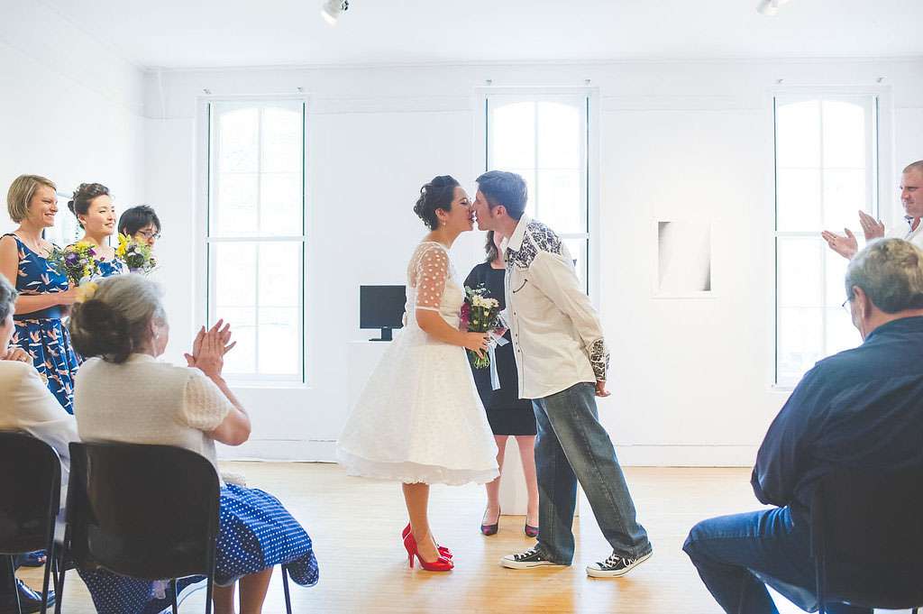 Retro Inspired Art Gallery Wedding (16)