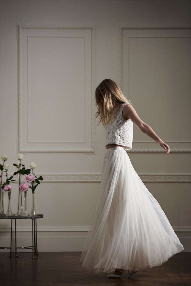 needle and thread tulle maxi skirt