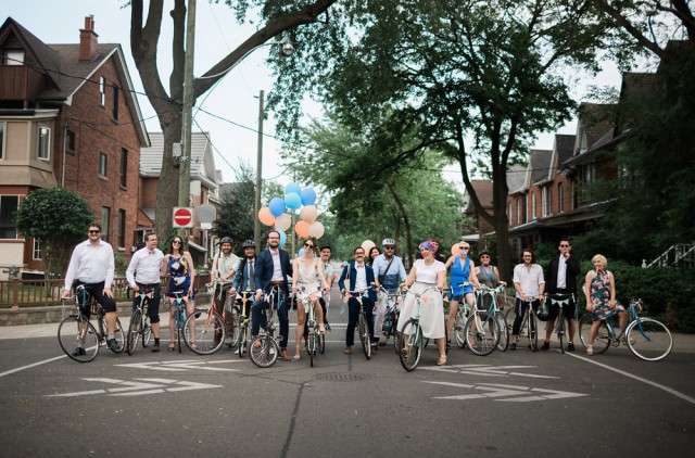 Bike parade wedding in Toronto (31)