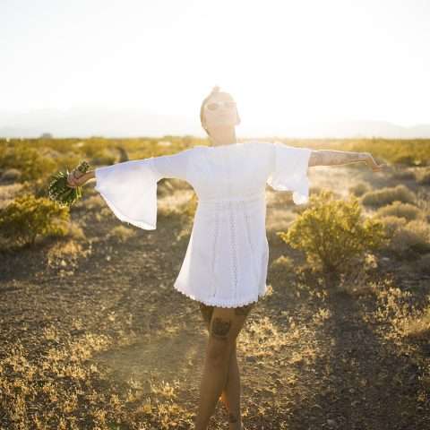 Tattooed, Vintage Vegas Elopement (69)