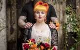 How to Use Flowers to Add Personality to Your Wedding biker shoot (19)