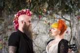 How to Use Flowers to Add Personality to Your Wedding biker shoot (2)