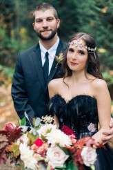 Woodland Nymph in a Black Wedding Dress (19)