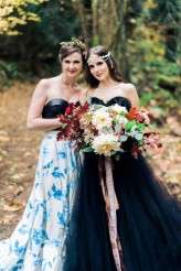 Woodland Nymph in a Black Wedding Dress (26)