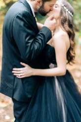 Woodland Nymph in a Black Wedding Dress (30)