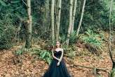 Woodland Nymph in a Black Wedding Dress (42)