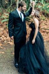 Woodland Nymph in a Black Wedding Dress (44)