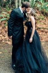 Woodland Nymph in a Black Wedding Dress (45)