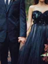 Woodland Nymph in a Black Wedding Dress (51)