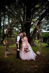 brass, pineapple, tropical deer hunter wedding (30)