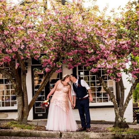 brass, pineapple, tropical deer hunter wedding (42)