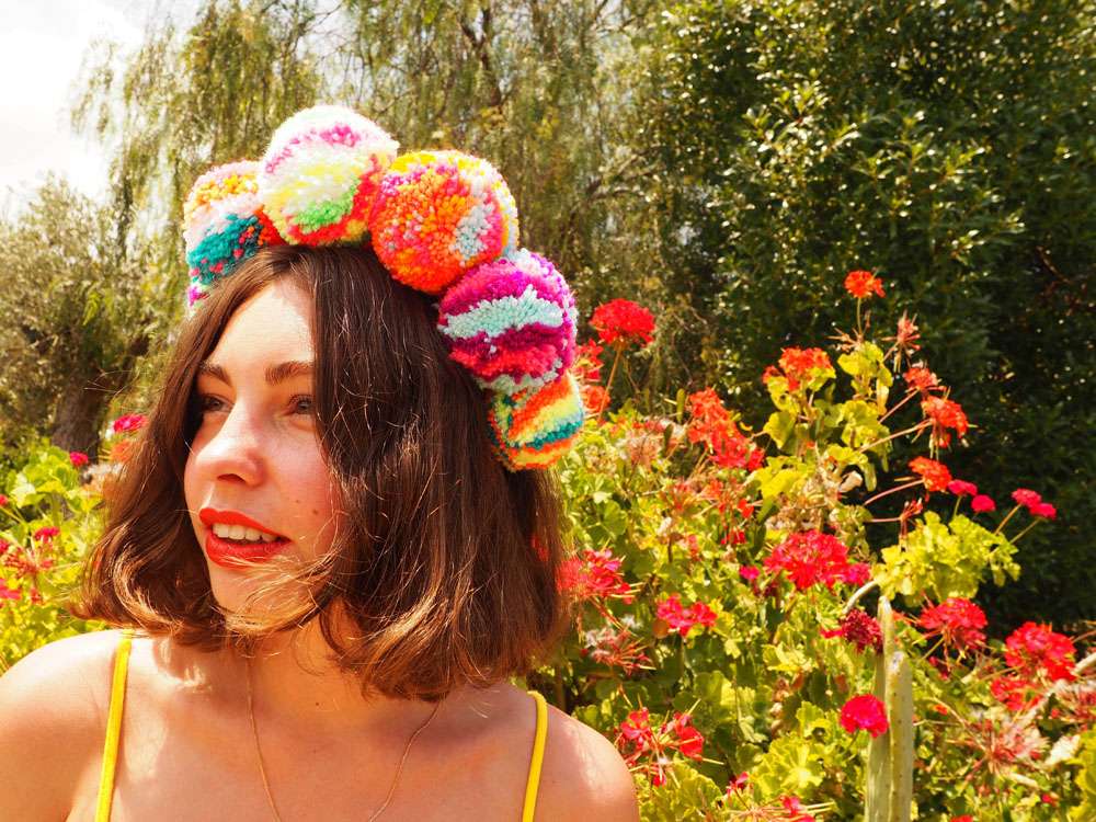 Introducing: Fat Pom Poms… Plus Win a Multicoloured Rainbow Pom Pom  Headband! · Rock n Roll Bride