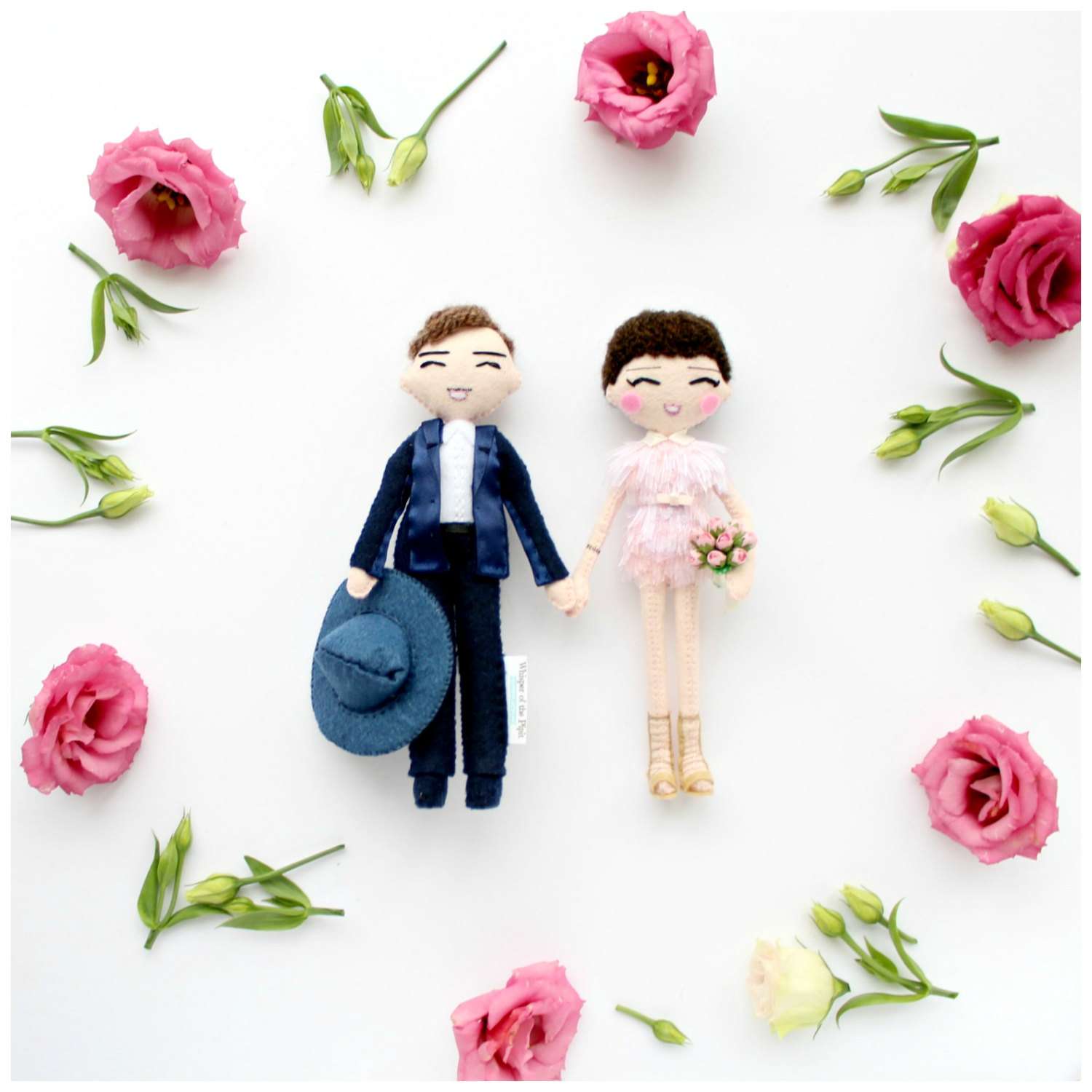 Selfie Wedding Dolls. Bride and Groom Custom Wedding Dolls. Cake toppers. Make your own doll. Keepsake.