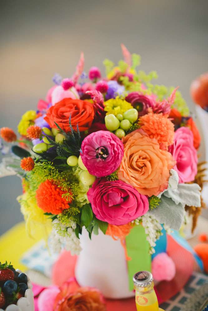 A Colourful Pom Pom Extravaganza · Rock n Roll Bride