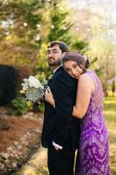 Magical Woodsy Fairytale Wedding & A Bride in a Purple Dress (41)