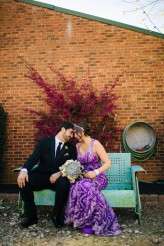 Magical Woodsy Fairytale Wedding & A Bride in a Purple Dress (45)