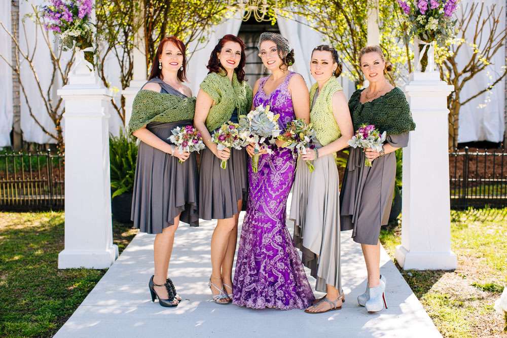 Magical Woodsy Fairytale Wedding & A Bride in a Purple Dress (7)