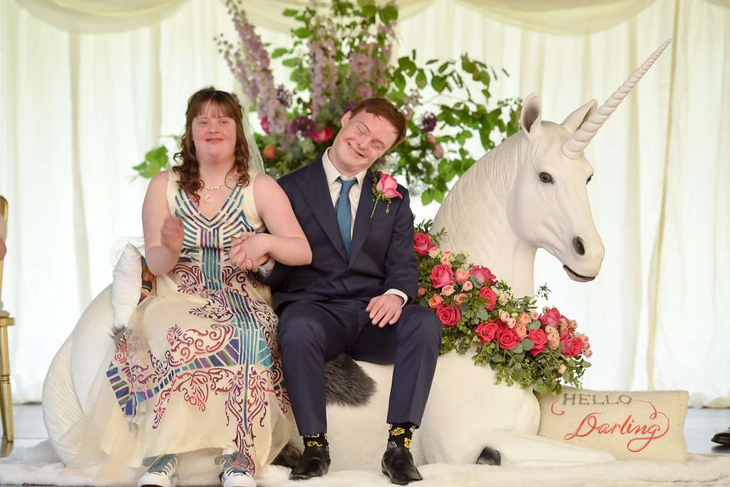 Unicorn Downs Syndrome Wedding via rocknrollbride (42)